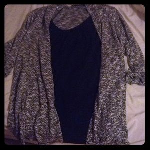 Tank top with cardigan